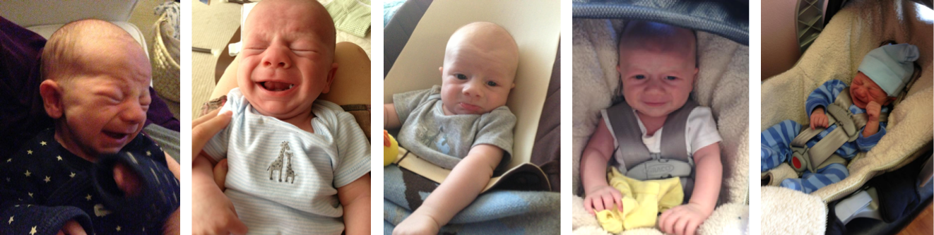 hugo baby crying