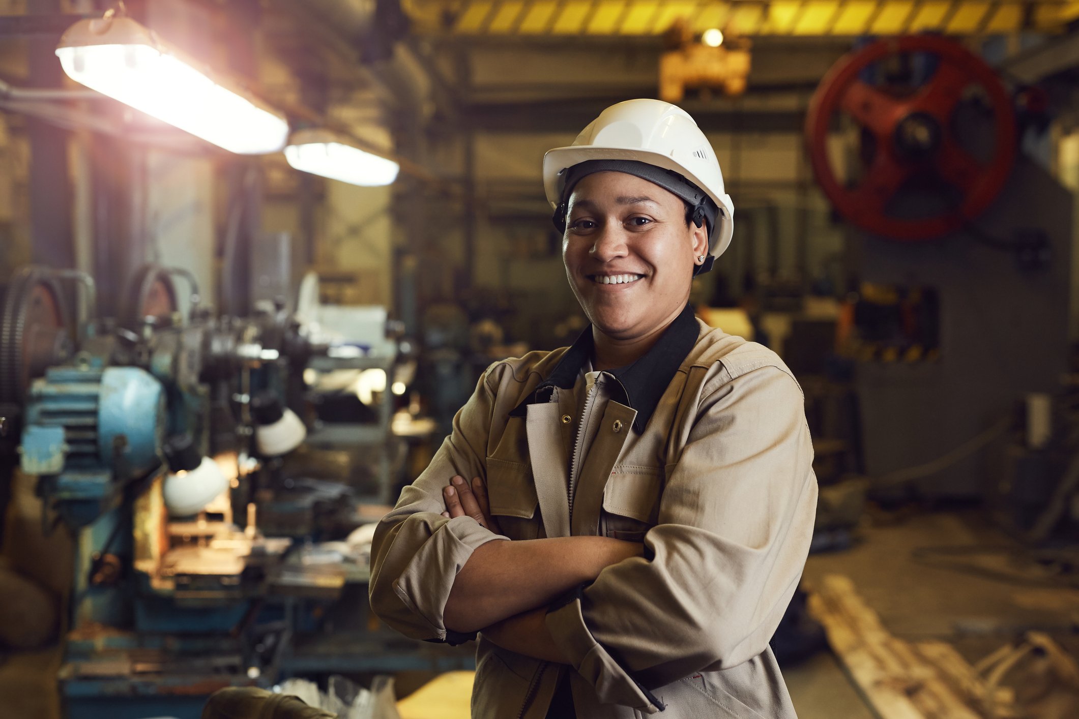 A woman civil engineer at a work site.