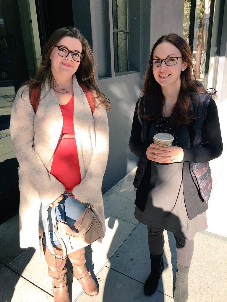 Anne & Sara outside of Homebrew's SF office